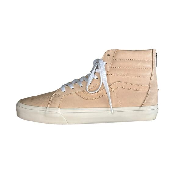 Mens Vans SK8-HI Reissue Veggie Tan Leather Sneakers Size 10.5 - Picture 1 of 5